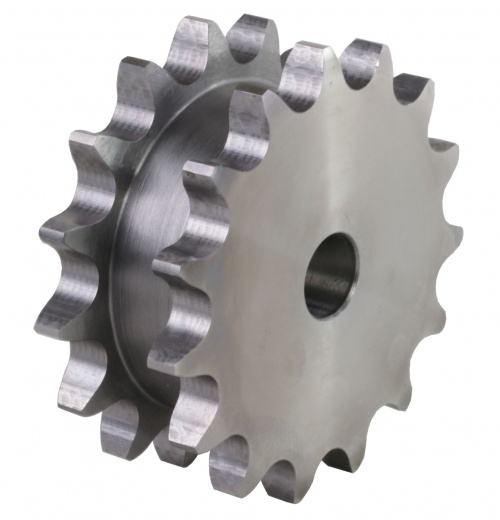 Duplex l�ncker�k 08B t�pushoz, el�f�rt furattal, k�t szimpla l�nc meghajt�s�hoz, C45 ac�lb�l k�sz�lt, ipari c�lra haszn�lhat�